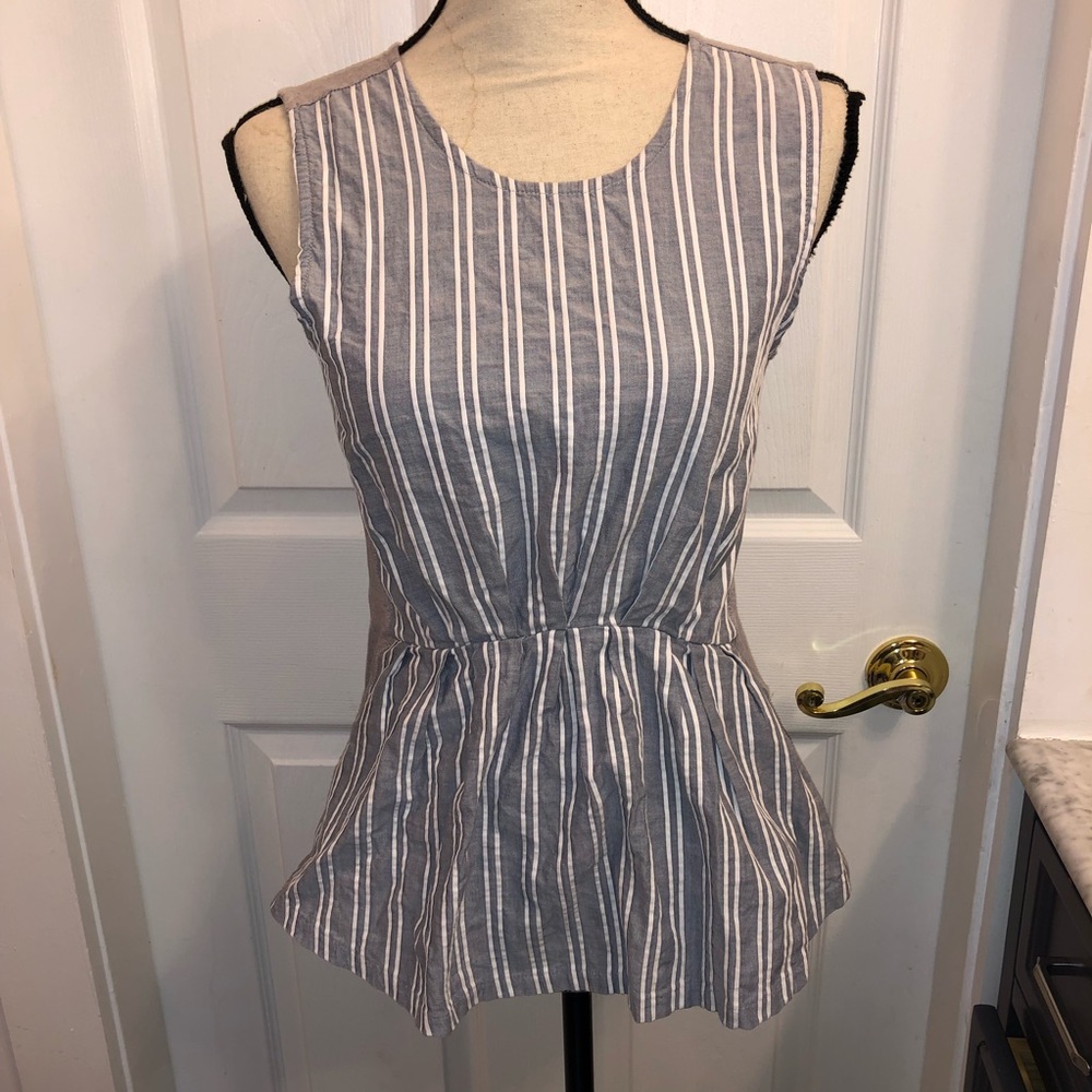 JCrew peplum top XXS